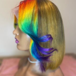 Front Streak Rainbow Bob